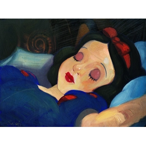 Jim Salvati Snow White Giclee On Canvas