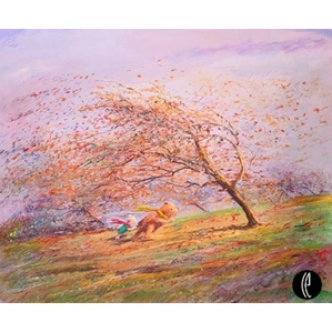 Peter / Harrison Ellenshaw A Very Blustery Day Winnie The Pooh Giclee On Canvas