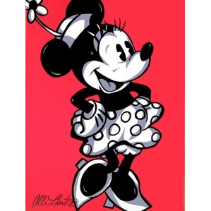 Allison Lefcort Minnie Flirt Hand-Embellished Giclee on Canvas