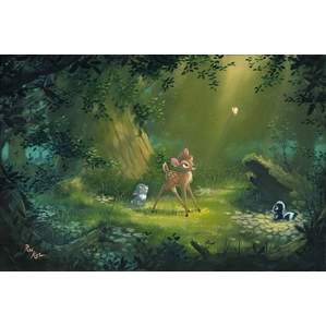 Rob Kaz  The Beauty of Life - From Disney Bambi Hand-Embellished on Canvas