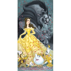 Tim Rogerson Belle and the Beast - From Disney Beauty and The Beast Giclee On Canvas