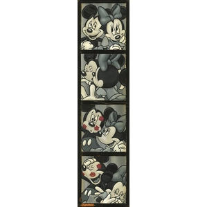 Trevor Carlton Photo Booth Kiss From Mickey and Minnie Giclee On Canvas