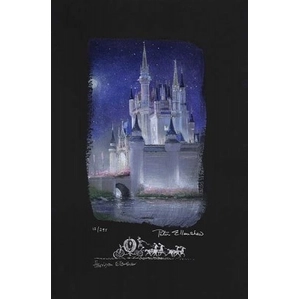 Peter / Harrison Ellenshaw Cinderella Castle Giclee On Paper