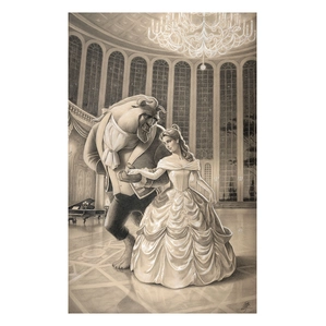 Edson Campos A Dance with Beauty Premiere Edition From Beauty and the Beast Giclee On Paper