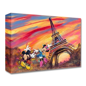 Stephen Fishwick Dancing Across Paris Gallery Wrapped Giclee On Canvas