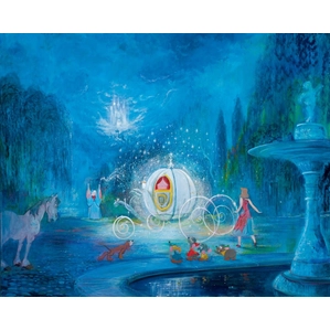 Harrison Ellenshaw A Dream Is A Wish Your Heart Makes Cinderella Hand-Embellished Giclee on Canvas