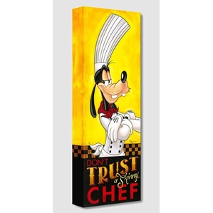 Tim Rogerson Don't Trust a Skinny Chef Gallery Wrapped Giclee On Canvas