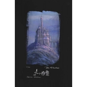 Peter / Harrison Ellenshaw Beauty And The Beast Castle Giclee On Paper