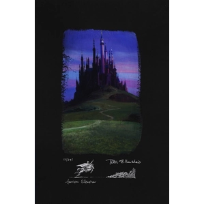 Peter / Harrison Ellenshaw Sleeping Beauty Castle Giclee On Paper