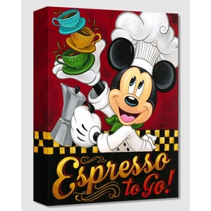 Tim Rogerson Espresso to Go! Gallery Wrapped Giclee On Canvas