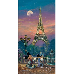 James Coleman Evening In Paris Hand-Embellished Giclee on Canvas