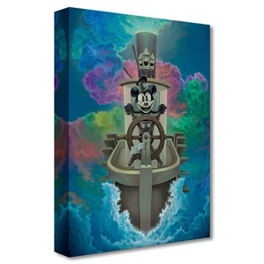 Jared Franco Willie's Exploration of Color From Steamboat Willie Gallery Wrapped Giclee On Canvas