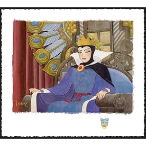 Toby Bluth Face Of Evil Deluxe Snow White Evil Queen Giclee On Paper