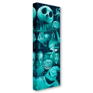 Tom Matousek Faces of Halloween Town Gallery Wrapped Giclee On Canvas