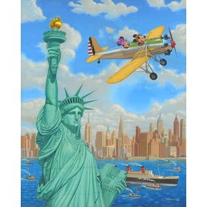 Manuel Hernandez Freedom Flight Hand-Embellished Giclee on Canvas