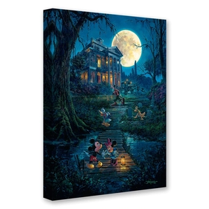 Rodel Gonzalez A Haunting Moon Rises Gallery Wrapped Giclee On Canvas