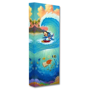 Tim Rogerson Hawaiian Roller Coaster From Lilo and Stitch Gallery Wrapped Giclee On Canvas