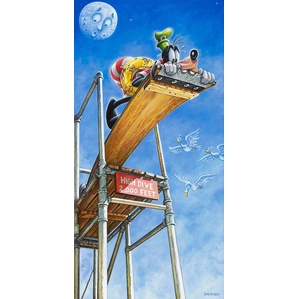 Craig Skagg High Dive Giclee On Canvas