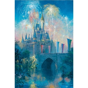 James Coleman Walt Disney World Castle Giclee On Canvas