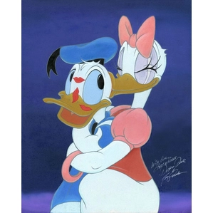 Tony Anselmo Kisses for Mr. Duck Giclee On Canvas