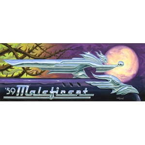 Mike Kungl 59 Malefincent - From Disney Movie Sleeping Beauty Hand-Embellished Giclee on Canvas