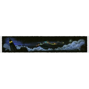 Lorelay Bove Over the Clouds - From Disney Peter Pan Giclee On Paper