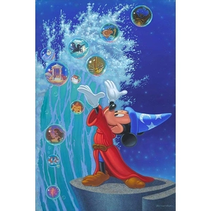 Manuel Hernandez Magical Sea - From Disney Fantasia Hand-Embellished Giclee on Canvas