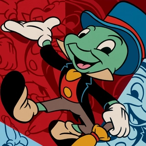 Trevor Carlton Many Crickets Pinocchio Jiminy Cricket Giclee On Canvas