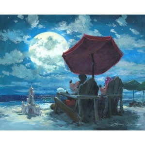 James Coleman Under the Moonlight Giclee On Canvas