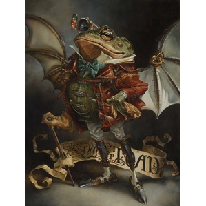 Heather Edwards The Insatiable Mr Toad Premiere Edition Hand-Embellished Giclee on Canvas