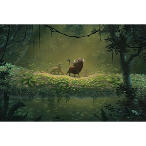 Rob Kaz  No Worries - From Disney The Lion King Hand-Embellished Giclee on Canvas