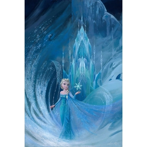 Lisa Keene Well Now They Know From The Movie Frozen Hand-Embellished Giclee on Canvas