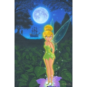 Manuel Hernandez Pixie in Neverland - From Disney Peter Pan Hand-Embellished on Canvas