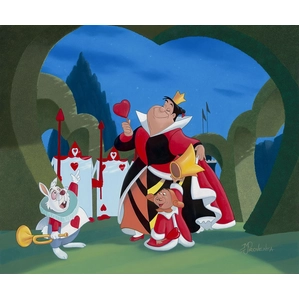 Michael Prozenza The Queen of Hearts Giclee On Canvas