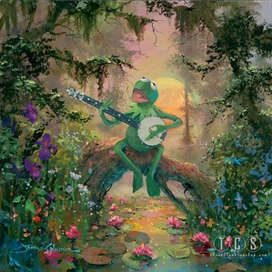 James Coleman Rainbow Connection Kermit Giclee On Canvas