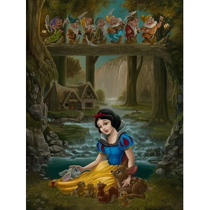 Jared Franco Snow White's Sanctuary Giclee On Canvas