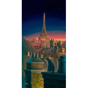 Rob Kaz  A Taste of Paris From Ratatouille Giclee On Canvas