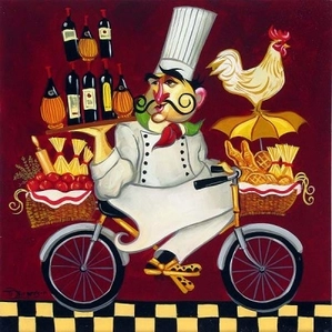 Tim Rogerson Cacciatore Chef Giclee On Canvas