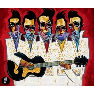 Tim Rogerson Five Faux Strum Giclee On Canvas