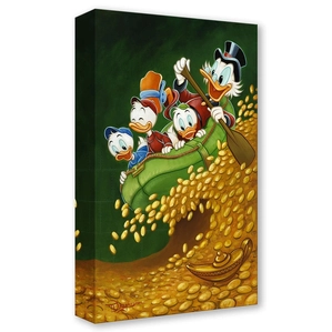 Tim Rogerson Uncle Scrooge's Wild Ride Gallery Wrapped Giclee On Canvas