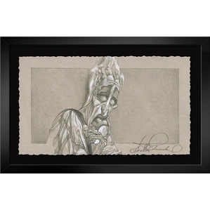 Heather Edwards Everybody's Got a Weakness Framed From Aladdin Graphite Hand Deckled Giclee on Paper