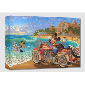 Manuel Hernandez Where the Road Meets the Sea From Mickey And Minnie Gallery Wrapped Giclee On Canvas