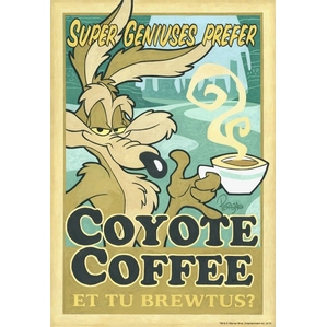 Mike Peraza Coyote Coffee Artist Proof Water Color On Gouache Paper