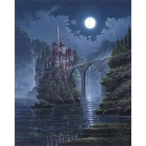 Rodel Gonzalez Siege on Beasts Castle Hand-Embellished Giclee on Canvas