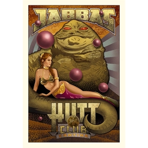 Mike Kungl Jabba's Hutt Club From Lucas Films Star Wars Giclee On Canvas