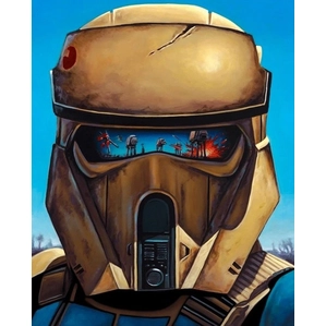 Christian Waggoner Showdown on Scarif Giclee On Canvas