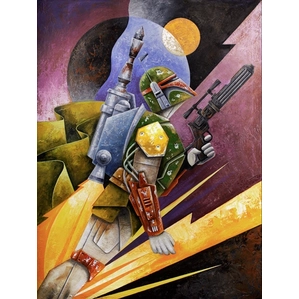 Mike Kungl The Hunter From Lucas Films Star Wars Giclee On Canvas