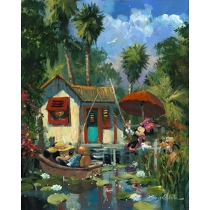 James Coleman Florida Fishin Hand-Embellished Giclee on Canvas