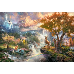 Thomas Kinkade Disney Bambi's First Year Giclee On Canvas