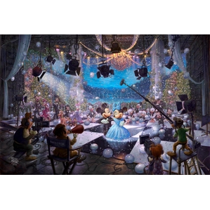 Thomas Kinkade Disney Disney 100th Celebration Giclee On Canvas